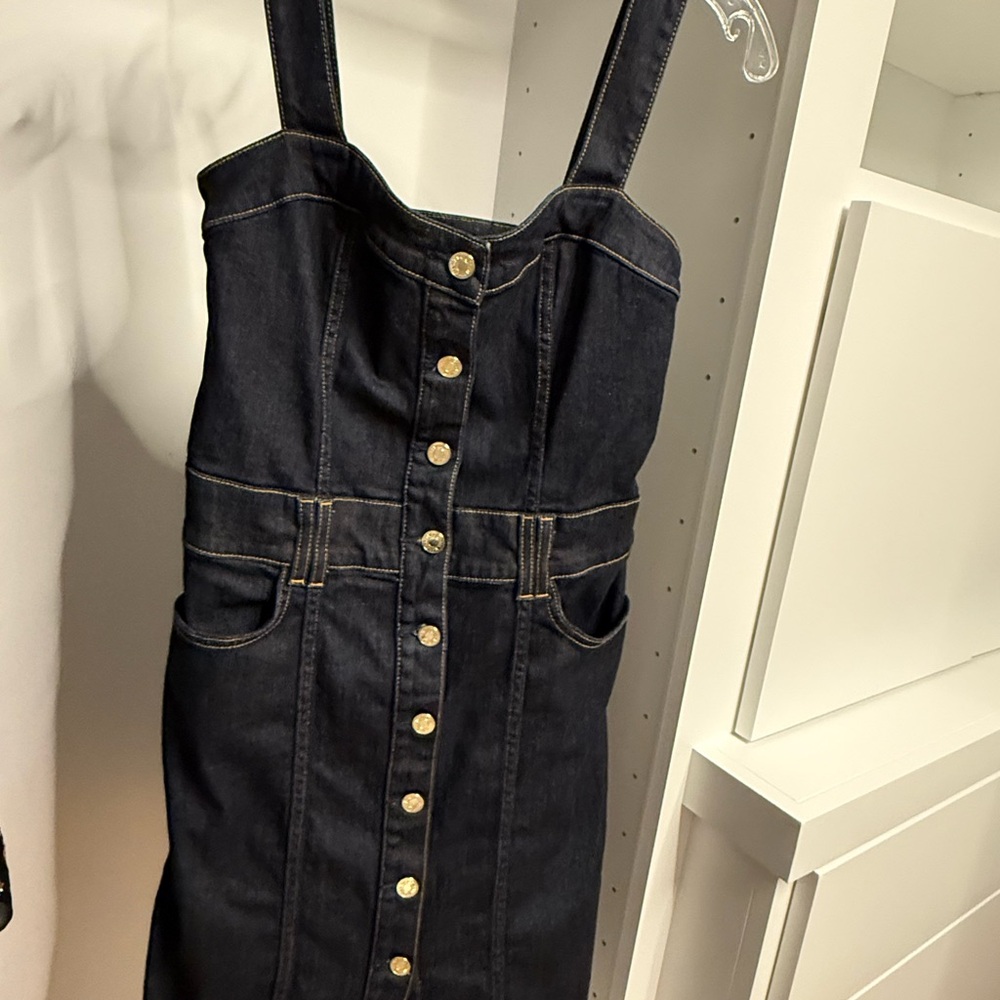 7 For All Mankind Indigo Denim sundress